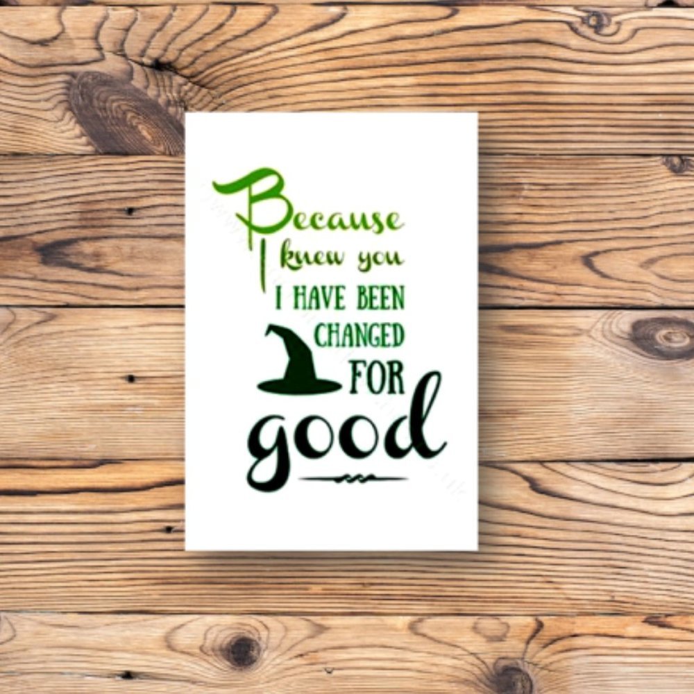 Wicked Quote Broadway Musical‎ Refrigerator Fridge Locker Tool Box Magnet